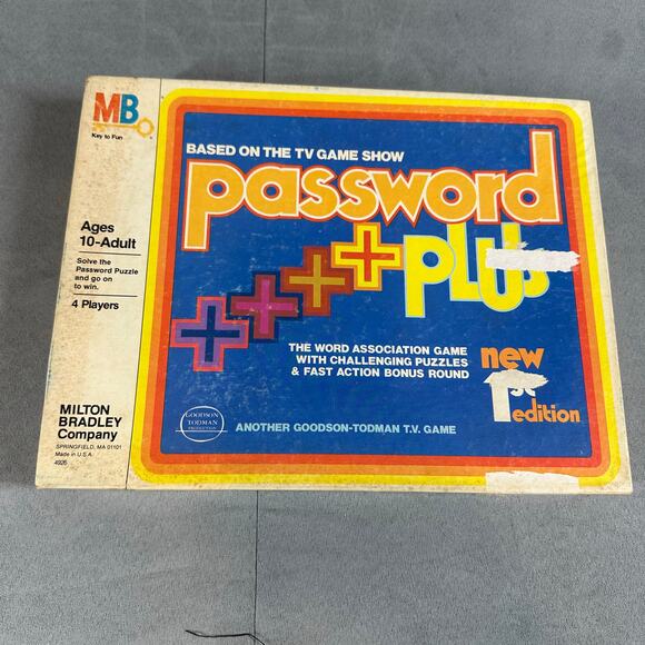 Vintage Password Plus TV Game Show Board Game Milton Bradley - Picture 7 of 7